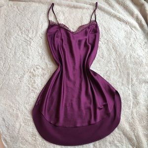 VS purple slip dress